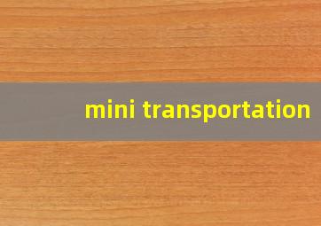 mini transportation